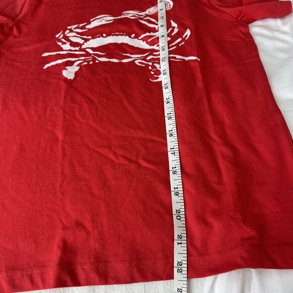 J. Crew Boys' crab with lacrosse stick graphic tee Size Large - Picture 8 of 8